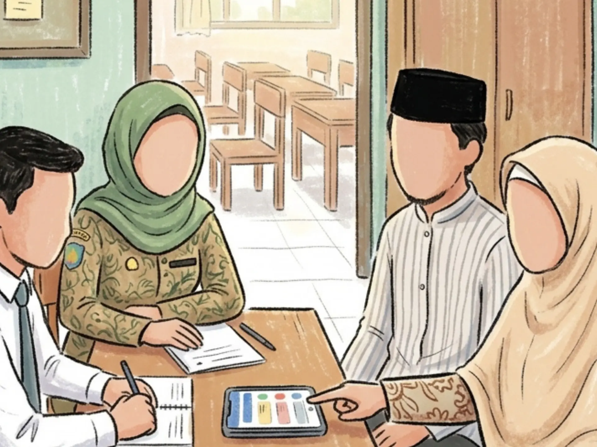 Ilustrasi cerita Anakku Diminta Berkenalan, lalu Dihakimi di Kolom Komentar